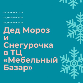 Дед Мороз и Снегурочка поздравят с наступающим Новым годом покупателей ТЦ &quot;Мебельный Базар&quot;