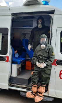 Бригада скорой в Чувашии отработала действия по профилактике с больным холерой