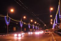 Иллюминация на ряде объектов города Чебоксары обновлена в преддверии 70-летия Великой Победы

