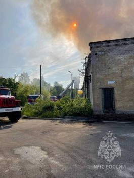 Пожар в цехе по переработке пластика произошёл в районе нижегородского завода &quot;Красная Этна&quot;