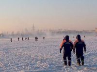 Сорок рыбаков обнаружили спасатели и сотрудники ГИМС на льду Горьковского водохранилища

