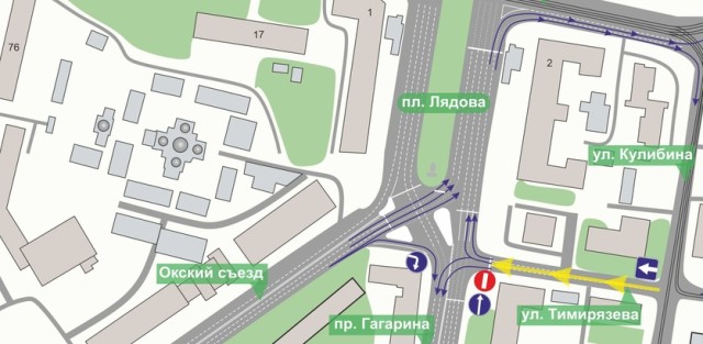 Одностороннее движение введут на участке ул. Тимирязева в Нижнем Новгороде Одностороннее движение введут на участке ул. Тимирязева в Нижнем Новгороде