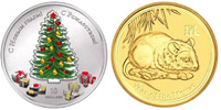 В Волго-Вятский банк Сбербанка РФ поступят памятные серебряные монеты, посвященные Новому году и Рождеству

