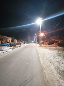 Ремонт дороги и модернизацию освещения сделали в Вознесенском по инициативе жителей 