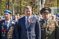 Олег Сорокин на Параде Победы в Нижнем Новгороде 