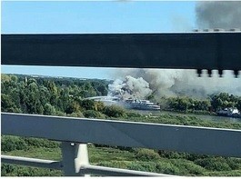 Прокурорская проверка организована в связи с пожаром на теплоходе &quot;Святая Русь&quot; под Нижним Новгородом