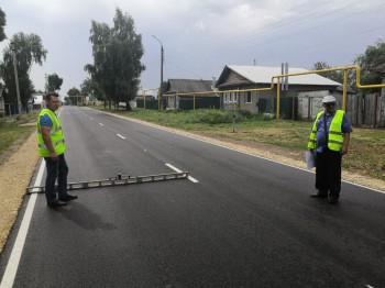 Две отремонтированные дороги на въезде в Большое Мурашкино прошли приемку