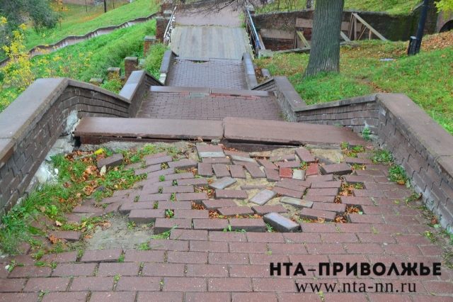 Правительство Нижегородской области обратится к ЗС НО о выделении средств на капремонт лестницы на склоне от Северной до Ивановской башни кремля