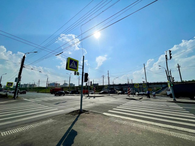 Реконструкцию сложного транспортного участка на перекрёстке улиц Акимова и Пролетарской завершили в Нижнем Новгороде