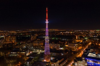 Праздничную иллюминацию включат на телебашне в Нижнем Новгороде 8 марта