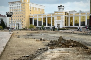 Ремонт площади Тысячелетия в Саранске ведут с опережением графика Ремонт площади Тысячелетия в Саранске ведут с опережением графика