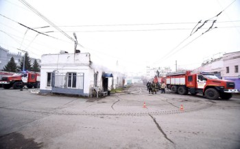 Пожар в троллейбусном депо Оренбурга локализован