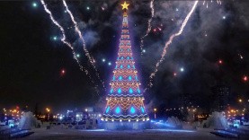 Главную новогоднюю ёлку начали устанавливать в Перми