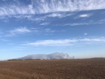 Площадь тления свалки в Нижегородской области увеличивается