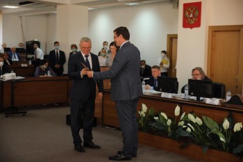 Глеб Никитин вручил Евгению Люлину Почетный диплом губернатора Нижегородской области