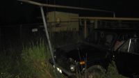 В Сосновском районе в результате наезда автомобиля произошел разрыв газопровода
