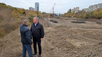 Ливневый коллектор реконструируют в Глебучевом овраге Саратова