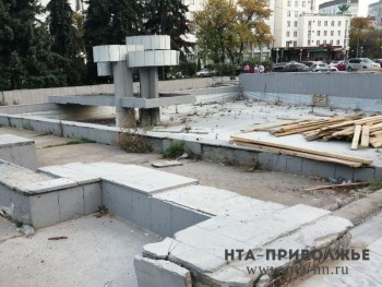 Фонтан у концертного зала "Юпитер" в Нижнем Новгороде отремонтируют весной