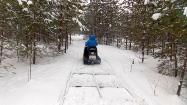 Укладка лыжных трасс после снегопадов производится в Чебоксарах 
