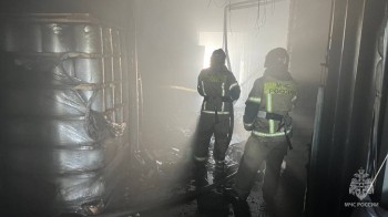 Один человек пострадал во время пожара на предприятии в Дзержинске