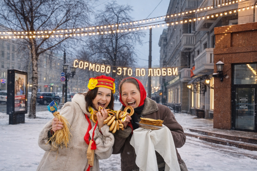 Широкая Масленица в Сормово: с песнями, блинами и хорошим настроением