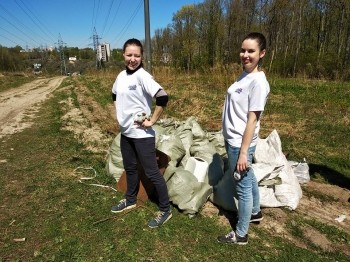 Более тонны мусора собрали волонтеры на Щелоковском хуторе Нижнего Новгорода при поддержке компании &quot;ЛУК Регионы&quot;