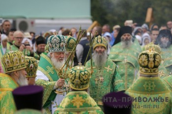 Патриарх Кирилл провёл литургию в Дивееве Нижегородской области