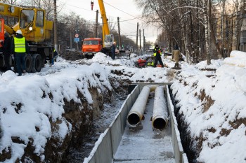 Магистральную теплосеть на нижегородской улице Сусловой заменят до конца 2021 года
