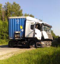 Водитель грузовика не пострадал в ДТП в Чкаловском районе Нижегородской области