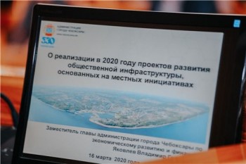 Софинансирование в 2020 году получат 8 проектов развития общественной инфраструктуры в Чебоксарах