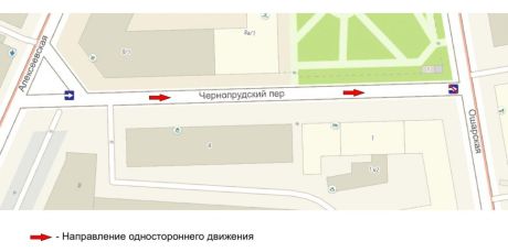 Одностороннее движение вводится в центре Нижнего Новгорода возле БЦ "Лобачевский Plaza"