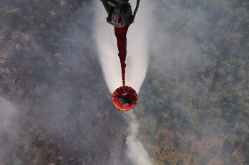 Два вертолёта Ми-8 привлечены к тушению пожара в Воротынском районе (ВИДЕО)