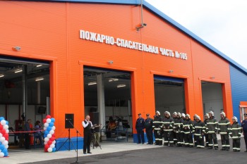 В Уренском округе торжественно открыли сразу два новых здания пожарных депо