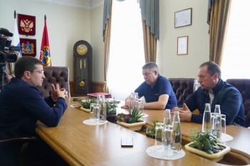Глеб Никитин встретился с мобилизованными нижегородцами в Брянской области 