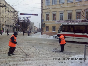 Центр Нижнего Новгорода очищен от снега после вмешательства прокуратуры