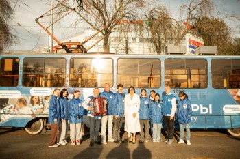 В Нижнем Новгороде начал курсировать новый «Вагон Победы», посвященный волонтерам СВО