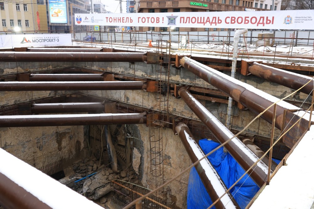 В Нижнем Новгороде завершена проходка второго тоннеля метро