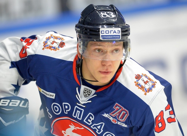 Нападающий нижегородского "Торпедо" Кирилл Ураков признан лучшим новичком игровой недели КХЛ