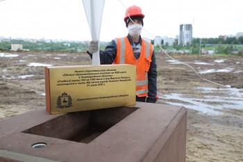 Строительство крупнейшего в России образовательного центра "Школа 800" началось в Нижнем Новгороде