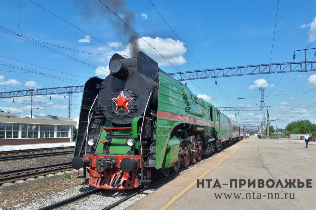 Ретропоезд на паровой тяге начал курсировать между Нижний Новгородом и Арзамасом