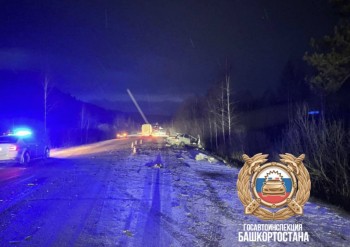 ВАЗ-2112 с пятью детьми столкнулась с большегрузом MAN в Башкирии