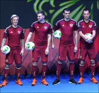 Сборная России по футболу представила форму, в которой выступит на чемпионате мира в Бразилии