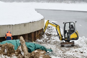 Бетонные работы завершены при строительстве центра гребного слалома в Уфе