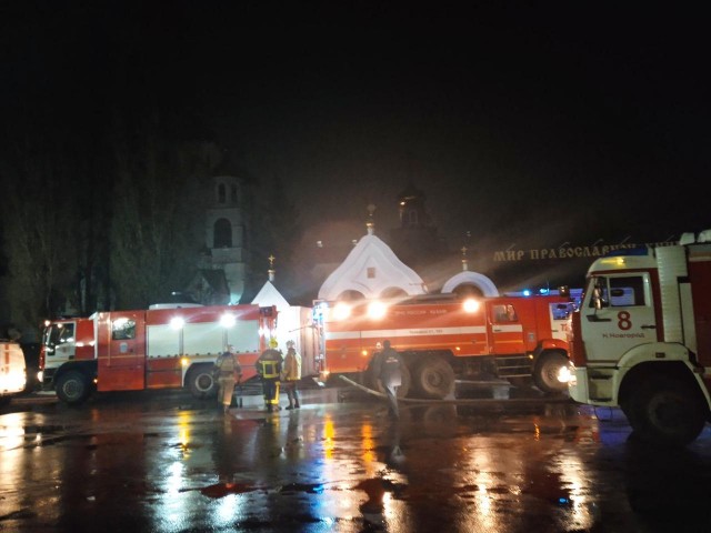 Пожар произошел в церкви Татианы Великомученицы Нижнего Новгорода
