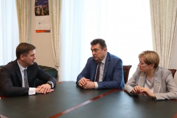 Андрей Гнеушев провёл встречу с председателем Союза журналистов России Владимиром Соловьёвым