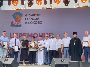 Председатель ЗС НО Евгений Люлин поздравил родное Лысково с 615-летием