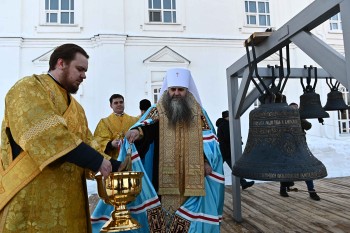 Колокола для звонницы монастыря в Арзамасе освятили 13 марта