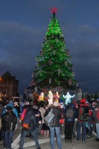 Официальное открытие главной новогодней елки Нижнего Новгорода состоялось на площади Минина