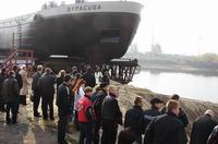 &quot;Нижегородский теплоход&quot; спустил на воду шестой корпус сухогруза-контейнеровоза для голландской Rensen Shipbuilding 