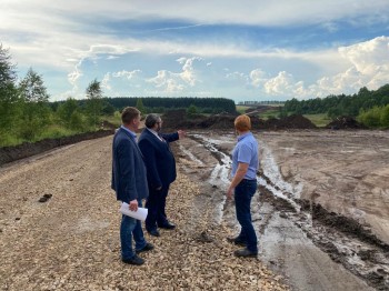 Мост через реку Вичкинза начали строить на обходе села Дивеево Нижегородской области